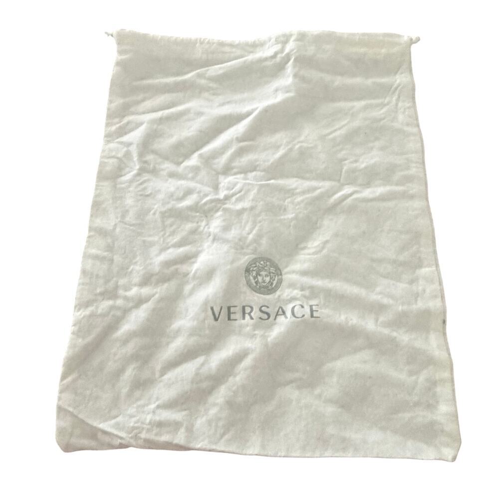 Versace white dust bag drawstring designer lightweight